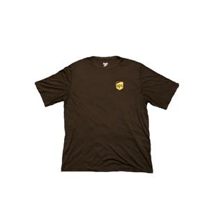 UPS United Parcel Service Activewear Brown Short Sleeve Shirt